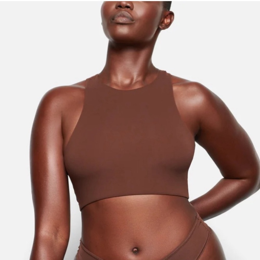 SKIMS ✨ Fits Everybody High Neck In Cocoa Size Small